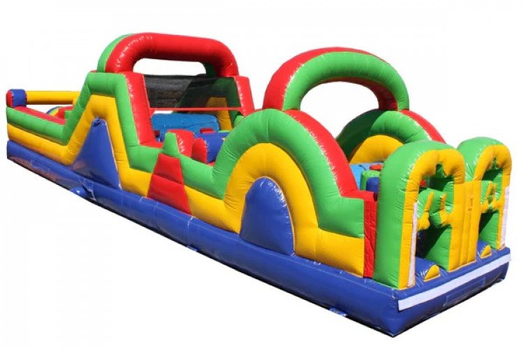 40' Inflatable Obstacle Course 2-Lane Challenge